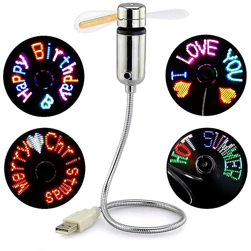 Portable USB LED Message Fan,  - Electronics And Gadgets Ce review and price