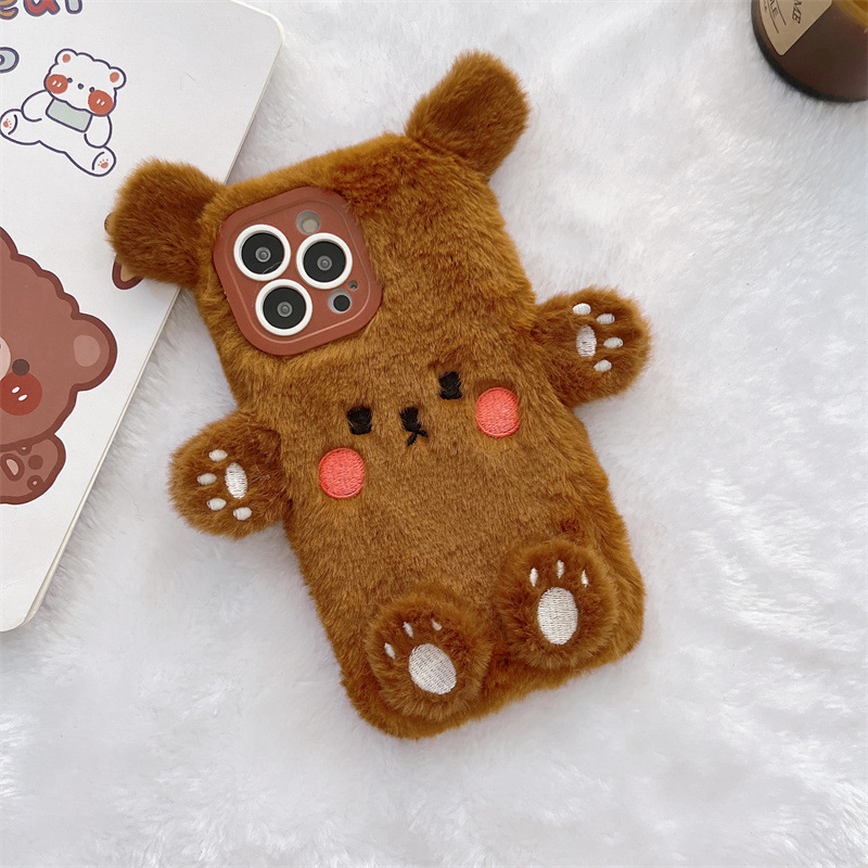 Korean 3D Cartoon Bear Fluffy  - Usb Charger review and price