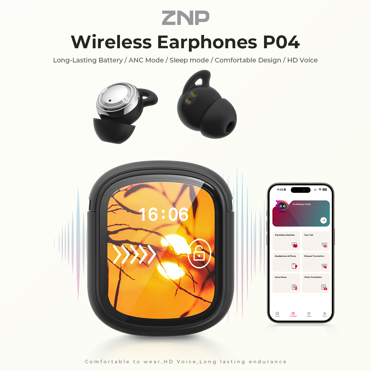 ZNP P04 Sleeping Aid Earbuds A - Headphones Wireless review and price