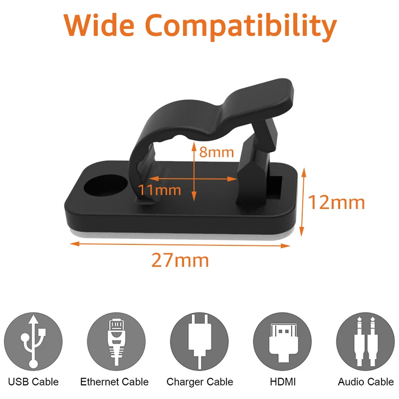 10/50PCS Cable Organizer Clips - Cable Organizer review and price