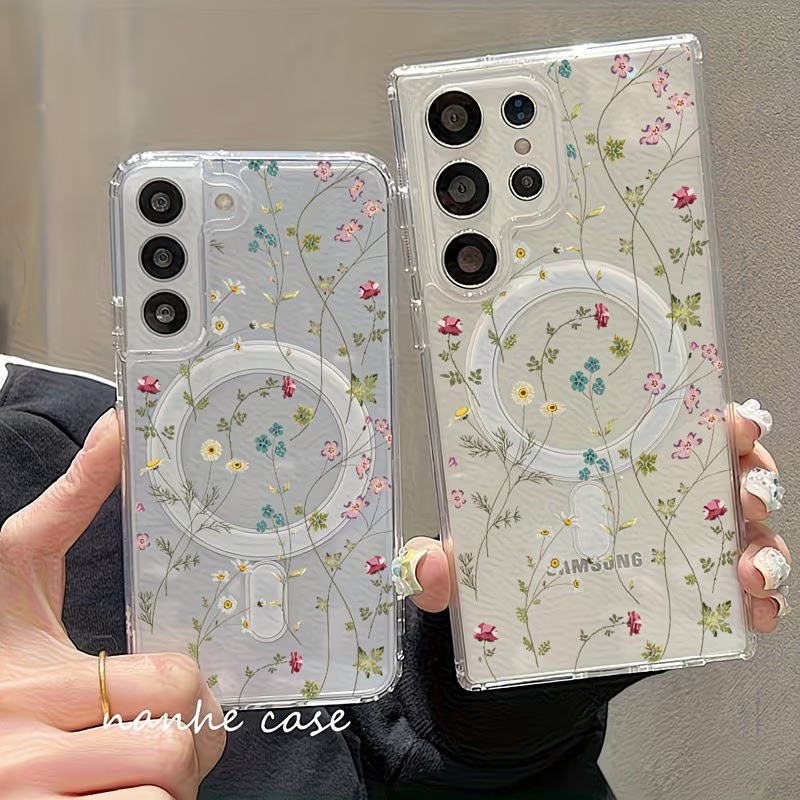 Floral Pattern Magnetic Phone  - Wireless Charger review and price