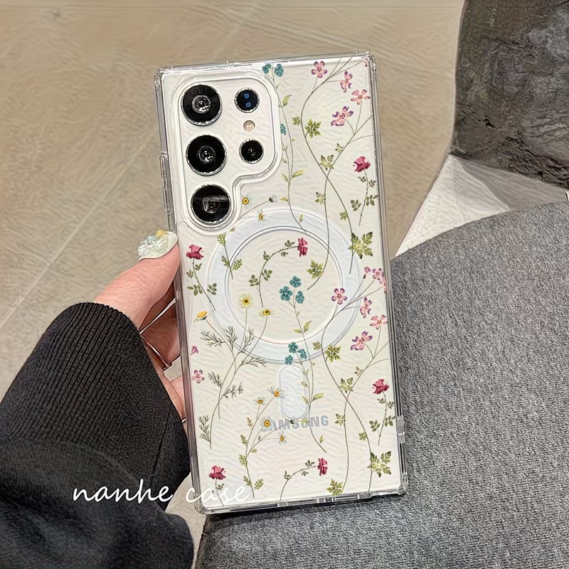Floral Pattern Magnetic Phone  - Wireless Charger review and price