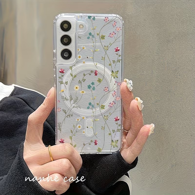 Floral Pattern Magnetic Phone  - Wireless Charger review and price